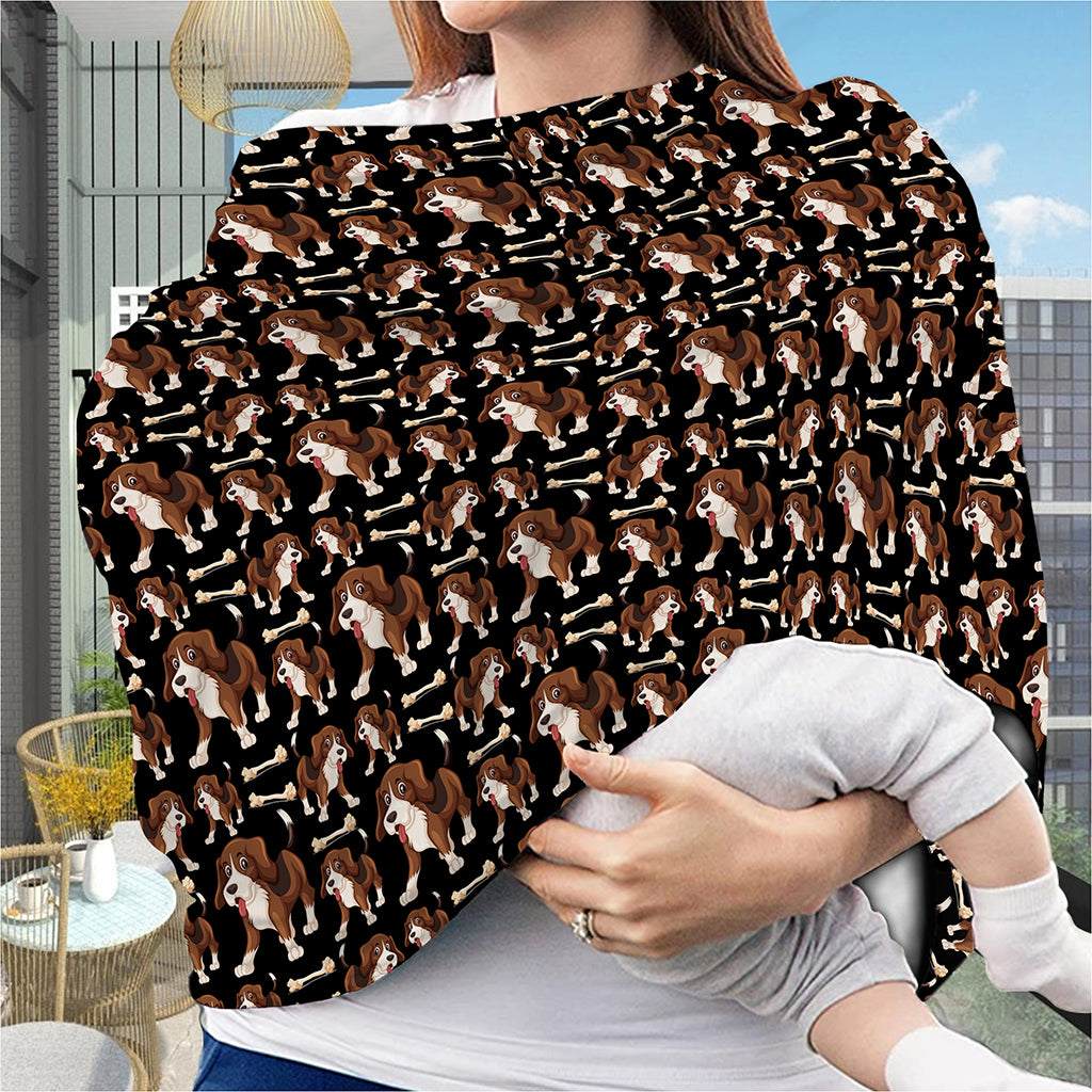 Cute Cartoon Beagle Pattern Print Baby Seat Cover
