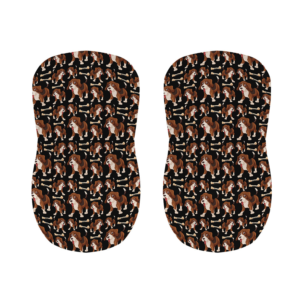 Cute Cartoon Beagle Pattern Print Bar Stool Covers