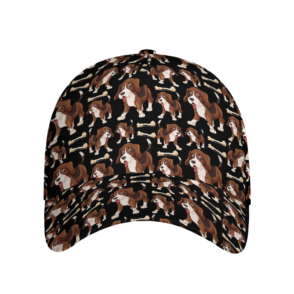 Cute Cartoon Beagle Pattern Print Baseball Cap