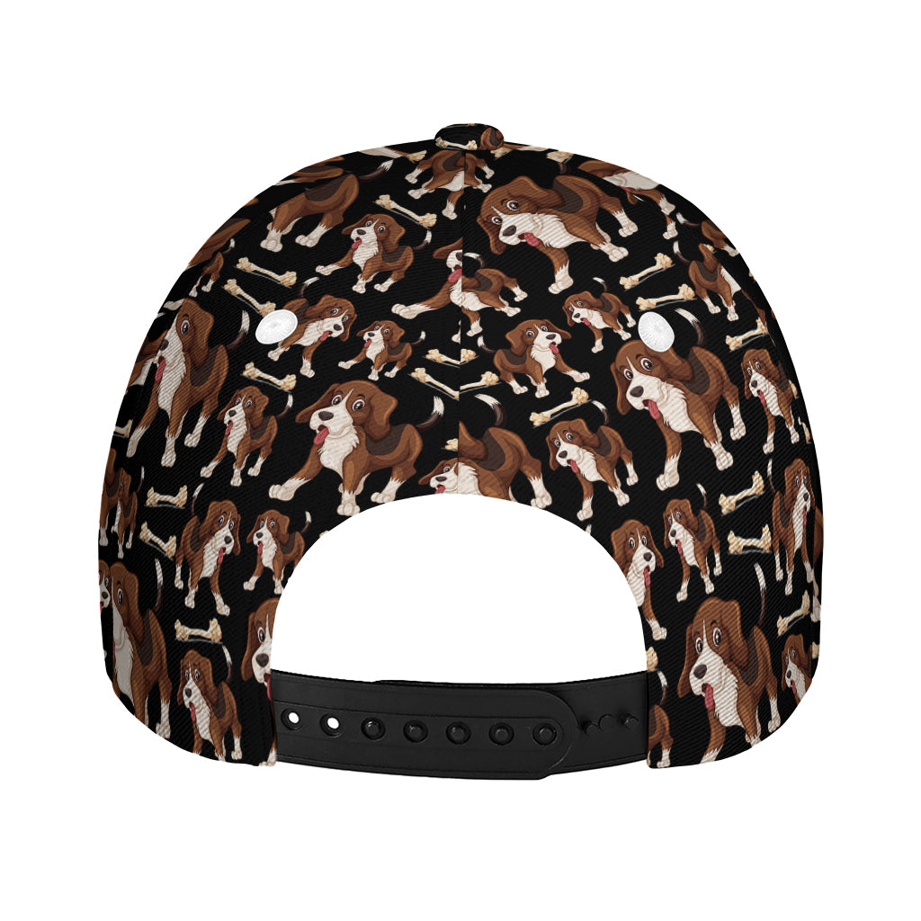 Cute Cartoon Beagle Pattern Print Baseball Cap