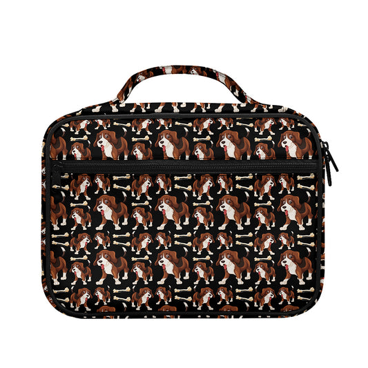 Cute Cartoon Beagle Pattern Print Briefcase Bible Bag