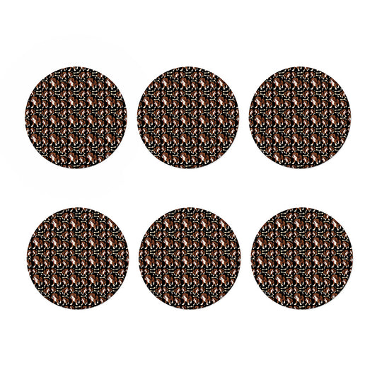 Cute Cartoon Beagle Pattern Print Coaster Set