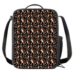 Cute Cartoon Beagle Pattern Print Crossbody Lunch Bag