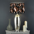 Cute Cartoon Beagle Pattern Print Drum Lamp Shade