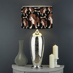 Cute Cartoon Beagle Pattern Print Drum Lamp Shade