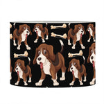 Cute Cartoon Beagle Pattern Print Drum Lamp Shade