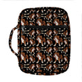 Cute Cartoon Beagle Pattern Print Front Pocket Bible Bag