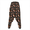 Cute Cartoon Beagle Pattern Print Hammer Pants