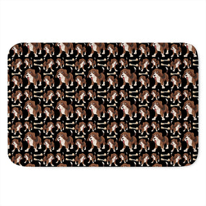 Cute Cartoon Beagle Pattern Print Indoor Door Mat