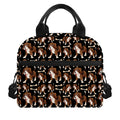 Cute Cartoon Beagle Pattern Print Insulated Lunch Bag