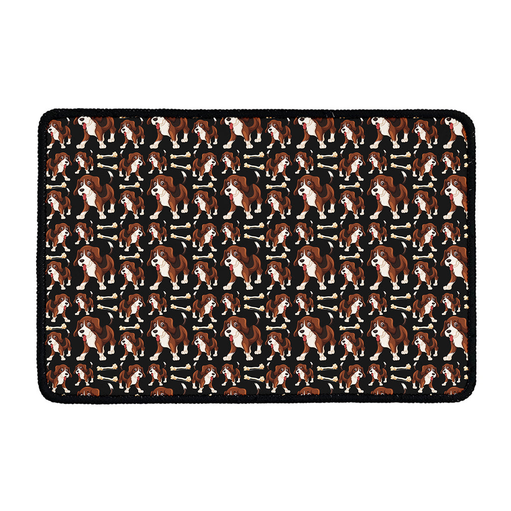 Cute Cartoon Beagle Pattern Print Kitchen Mat