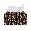 Cute Cartoon Beagle Pattern Print Leather Tissue Box Cover