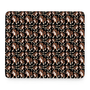 Cute Cartoon Beagle Pattern Print Mouse Pad