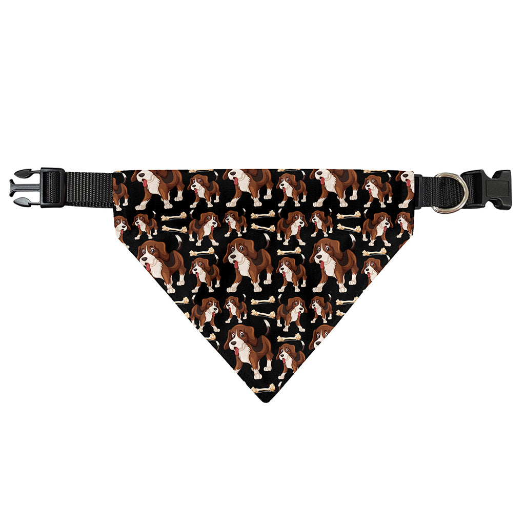 Cute Cartoon Beagle Pattern Print Over The Collar Dog Bandana