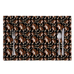 Cute Cartoon Beagle Pattern Print Placemat