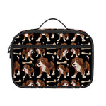 Cute Cartoon Beagle Pattern Print Portable Lunch Bag
