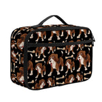 Cute Cartoon Beagle Pattern Print Portable Lunch Bag