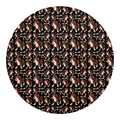 Cute Cartoon Beagle Pattern Print Round Blanket