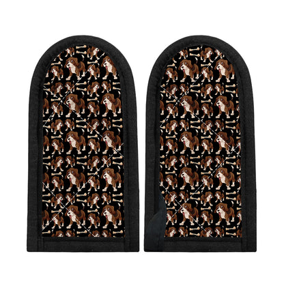 Cute Cartoon Beagle Pattern Print Skillet Handle Cover