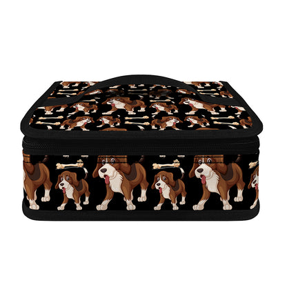 Cute Cartoon Beagle Pattern Print Small Lunch Bag