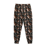 Cute Cartoon Beagle Pattern Print Sweatpants