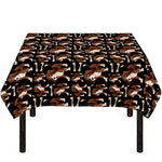 Cute Cartoon Beagle Pattern Print Tablecloth