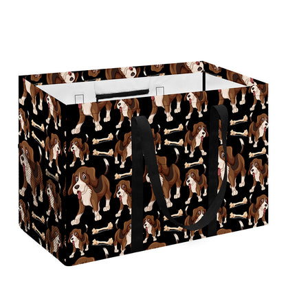 Cute Cartoon Beagle Pattern Print Utility Tote Bag