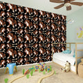 Cute Cartoon Beagle Pattern Print Wall Sticker