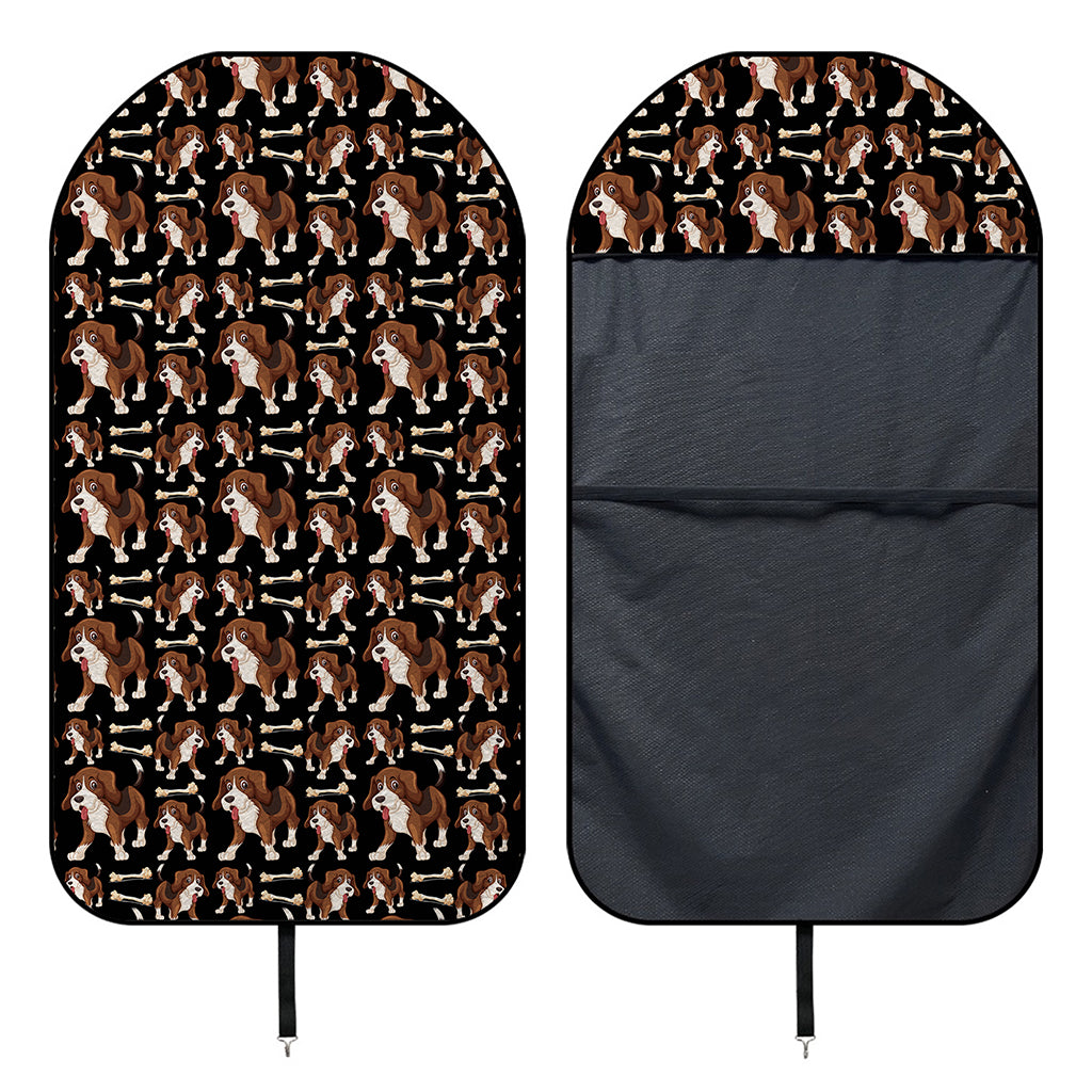 Cute Cartoon Beagle Pattern Print Waterproof Car Seat Cover