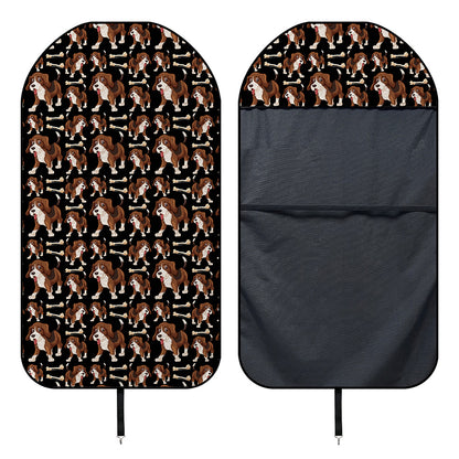 Cute Cartoon Beagle Pattern Print Waterproof Car Seat Cover