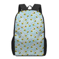 Cute Cartoon Bee Pattern Print 17 Inch Backpack