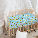 Cute Cartoon Bee Pattern Print Baby Crib Sheet