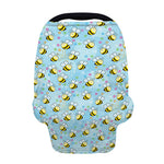 Cute Cartoon Bee Pattern Print Baby Seat Cover