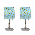 Cute Cartoon Bee Pattern Print Bar Stool Covers