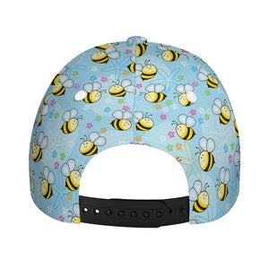 Cute Cartoon Bee Pattern Print Baseball Cap