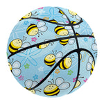 Cute Cartoon Bee Pattern Print Basketball