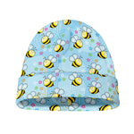 Cute Cartoon Bee Pattern Print Beanie
