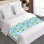 Cute Cartoon Bee Pattern Print Bed Runner