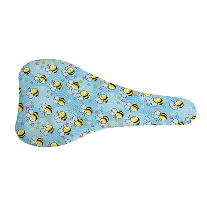Cute Cartoon Bee Pattern Print Bicycle Seat Cover