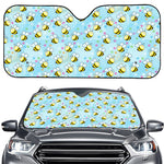 Cute Cartoon Bee Pattern Print Car Windshield Sun Shade