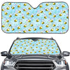 Cute Cartoon Bee Pattern Print Car Windshield Sun Shade