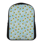 Cute Cartoon Bee Pattern Print Casual Backpack