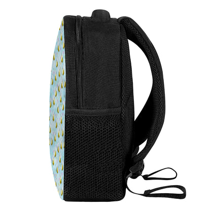 Cute Cartoon Bee Pattern Print Casual Backpack