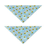 Cute Cartoon Bee Pattern Print Dog Bandana