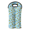 Cute Cartoon Bee Pattern Print Double Neoprene Wine Tote