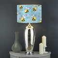 Cute Cartoon Bee Pattern Print Drum Lamp Shade