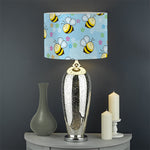 Cute Cartoon Bee Pattern Print Drum Lamp Shade