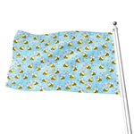 Cute Cartoon Bee Pattern Print Flag