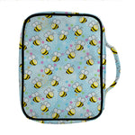 Cute Cartoon Bee Pattern Print Front Pocket Bible Bag