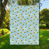 Cute Cartoon Bee Pattern Print Garden Flag